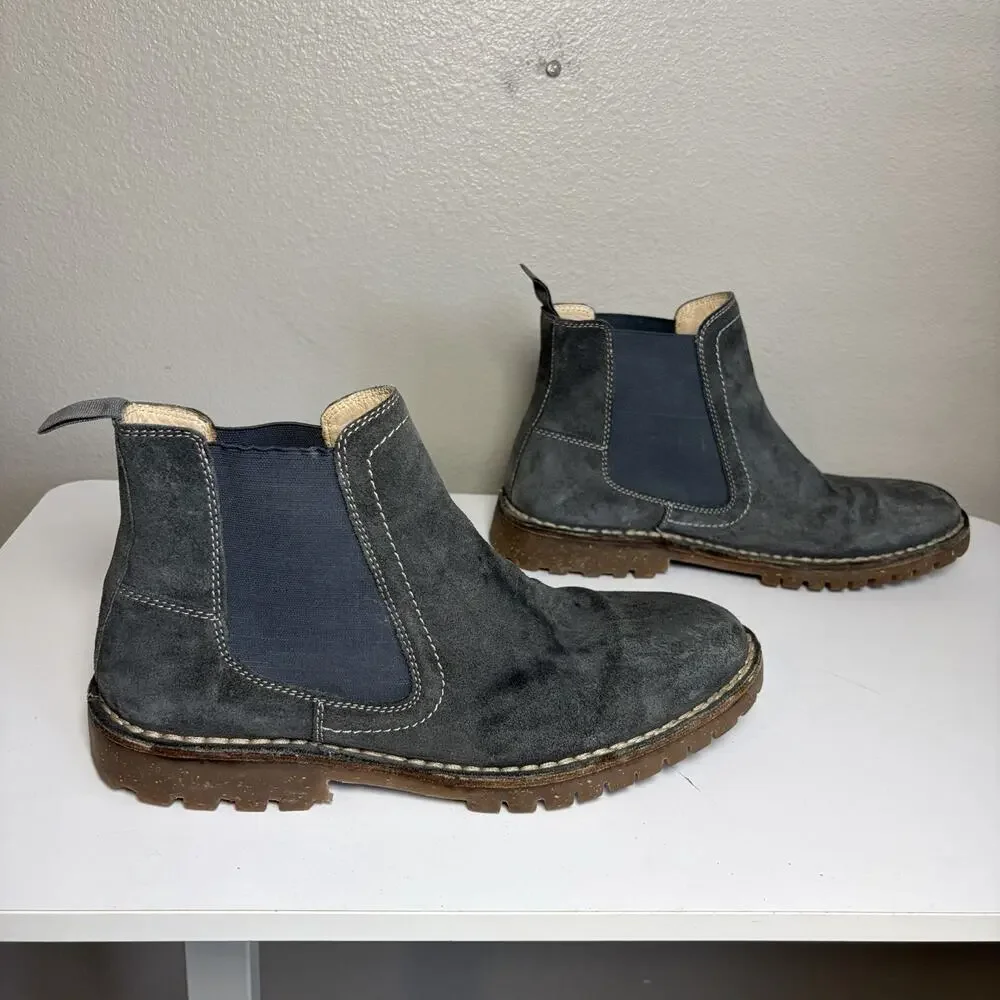 Steve Madden Chukka Boots Men Gray Suede Slip On Size 10.5 D